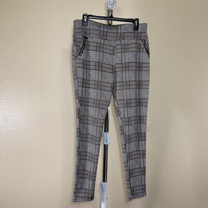 Unbranded Plaid Pants Stretch With Pockets Women’s Size M W32